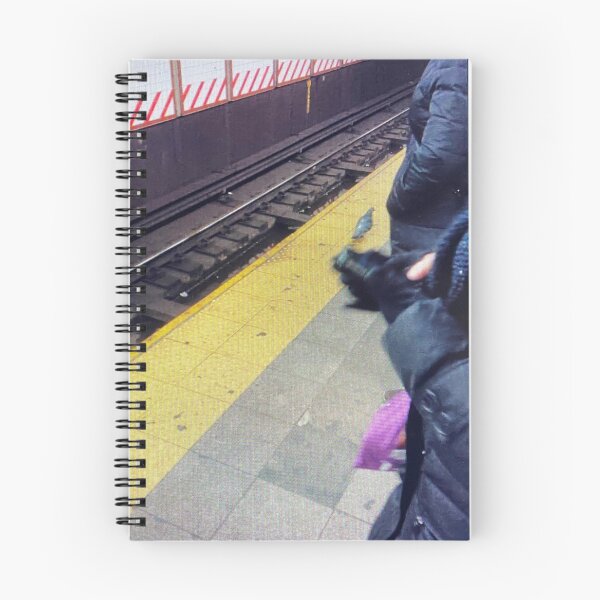 Item preview, Pigeon waiting for the NYC Subway on a Cold Wintry Day designed and sold by prapa.