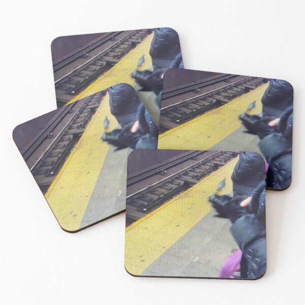Item preview, Pigeon waiting for the NYC Subway on a Cold Wintry Day designed and sold by prapa.