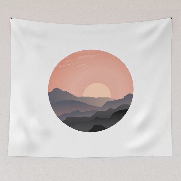 Item preview, Minimal Outdoor Mountains Sunset National Park Design designed and sold by Seth's Tees.