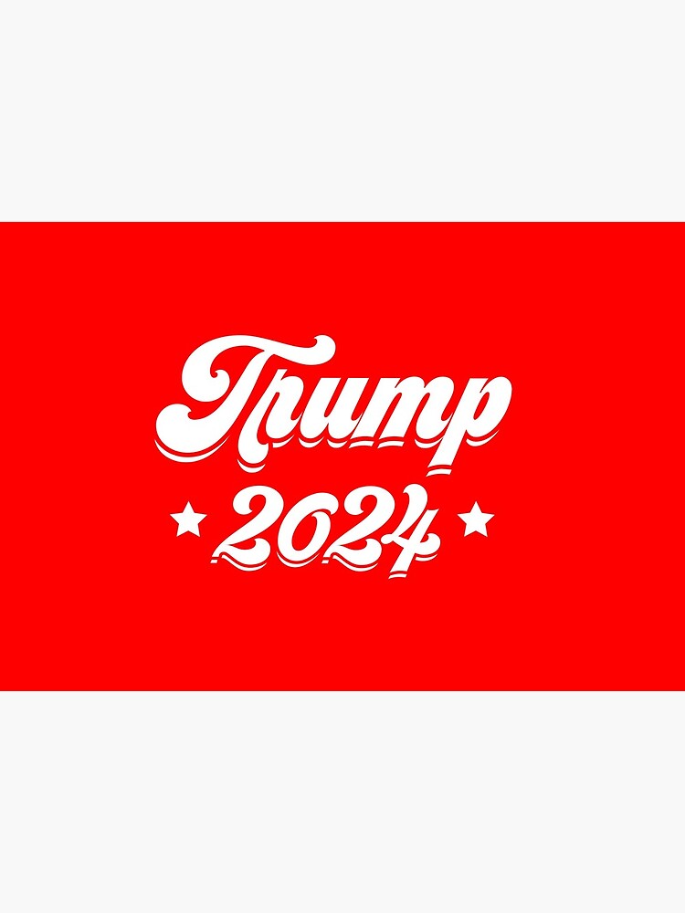 "Trump 2024, retro font" Mask for Sale by Redbubble