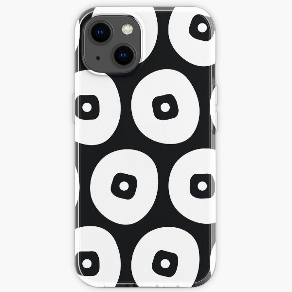 Black and White Circles iPhone Soft Case