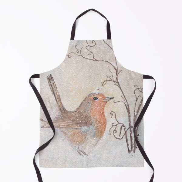 Item preview, Playful Christmas Robin in Snow designed and sold by Sershni.