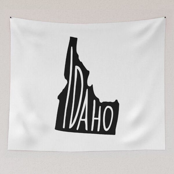 Item preview, Idaho State USA Outline Map (Black) designed and sold by acatalepsys.