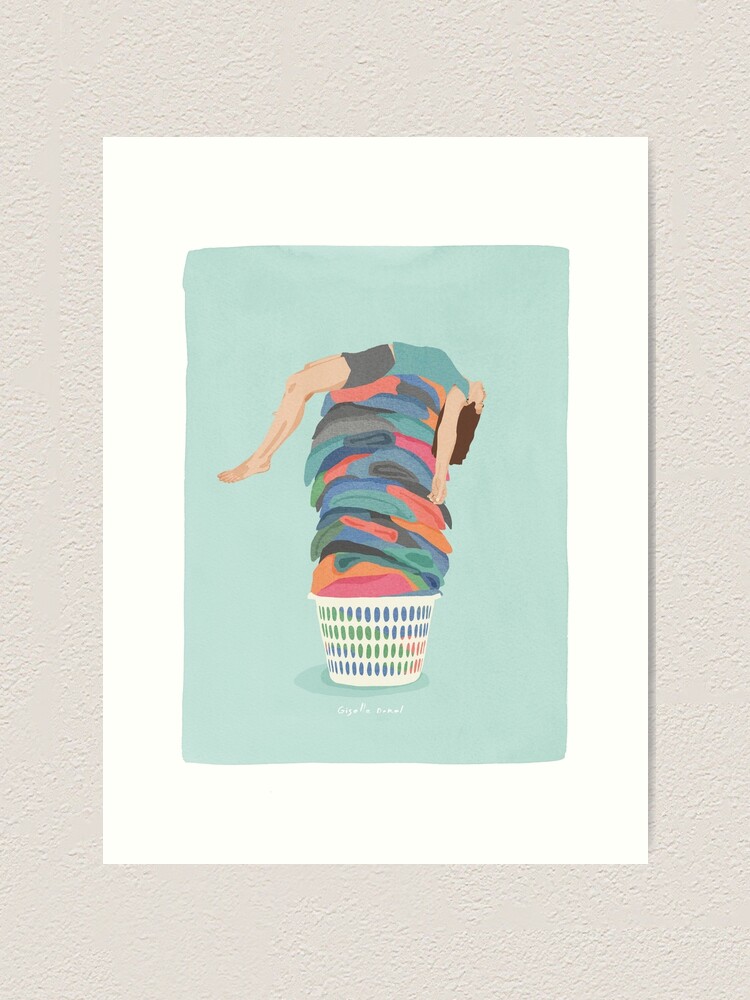 "Laundry Day" Art Print for Sale by Giselle Dekel Redbubble