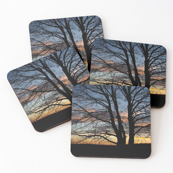 Item preview, Sunset behind a winter tree. designed and sold by sandyprints.