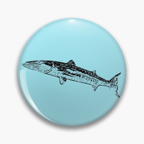 Item preview, Great Barracuda Black Print designed and sold by designsasstultd.