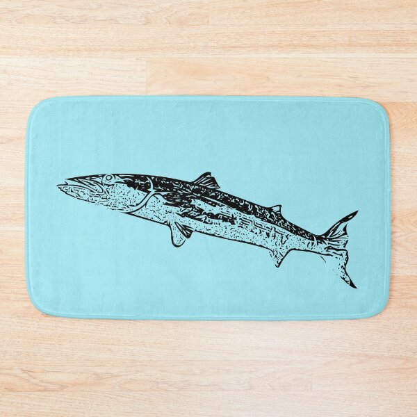 Item preview, Great Barracuda Black Print designed and sold by designsasstultd.