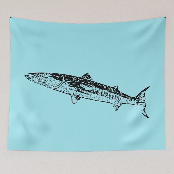 Item preview, Great Barracuda Black Print designed and sold by designsasstultd.