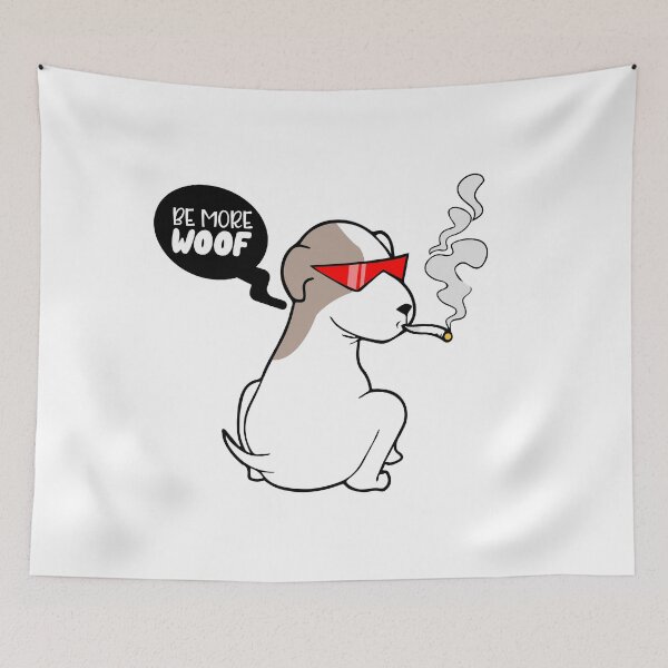 Item preview, be more woof dog funny dog designed and sold by guesshirt.