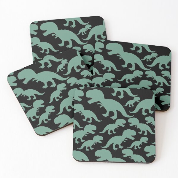 Item preview, Friendly Dinosaurs pattern grey blue designed and sold by kyds.