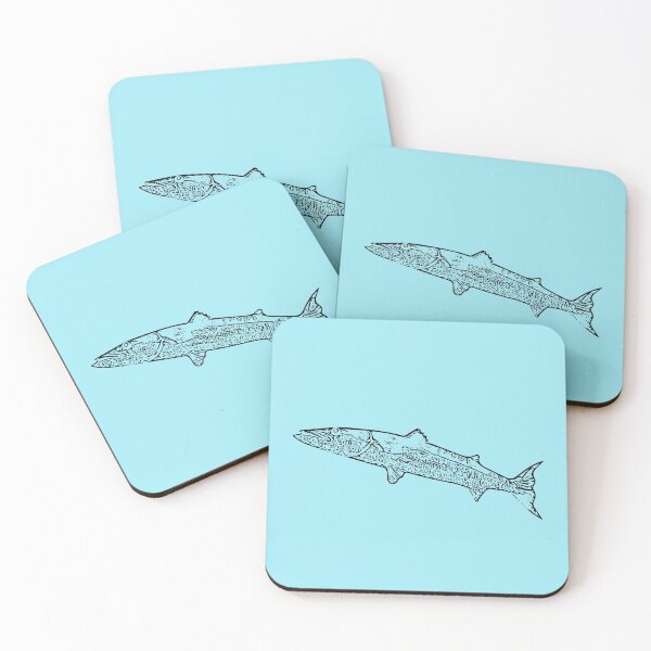 Item preview, Great Barracuda Thin Black Print designed and sold by designsasstultd.
