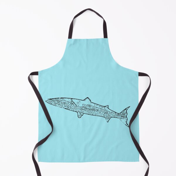 Item preview, Great Barracuda Thin Black Print designed and sold by designsasstultd.