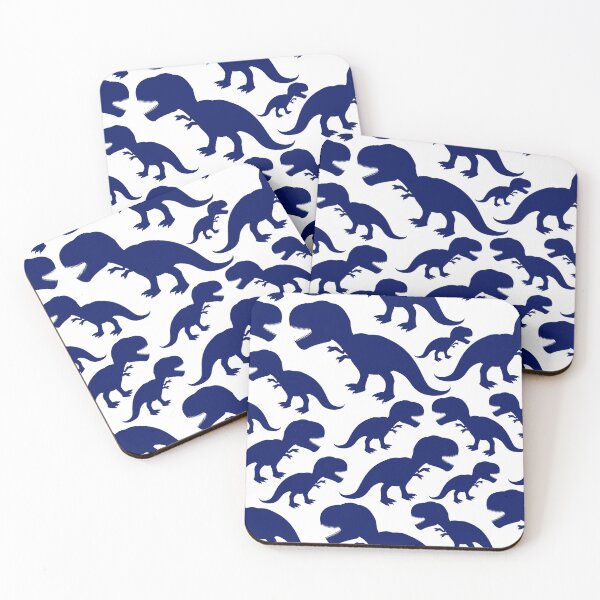 Item preview, Friendly Dinosaurs pattern dark blue designed and sold by kyds.