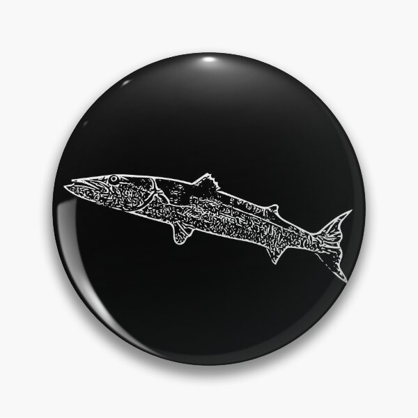 Item preview, Great Barracuda Thin White Print designed and sold by designsasstultd.