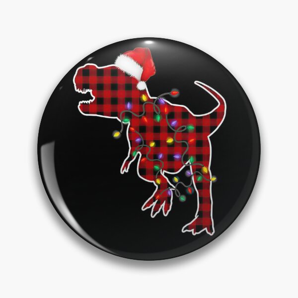 Item preview, Red Plaid Dinosaur Christmas Tree Pajamas T Rex Xmas Gifts designed and sold by robtkatch86.