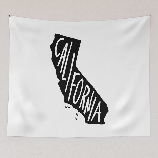 Item preview, California State USA Outline Map (Black) designed and sold by acatalepsys.