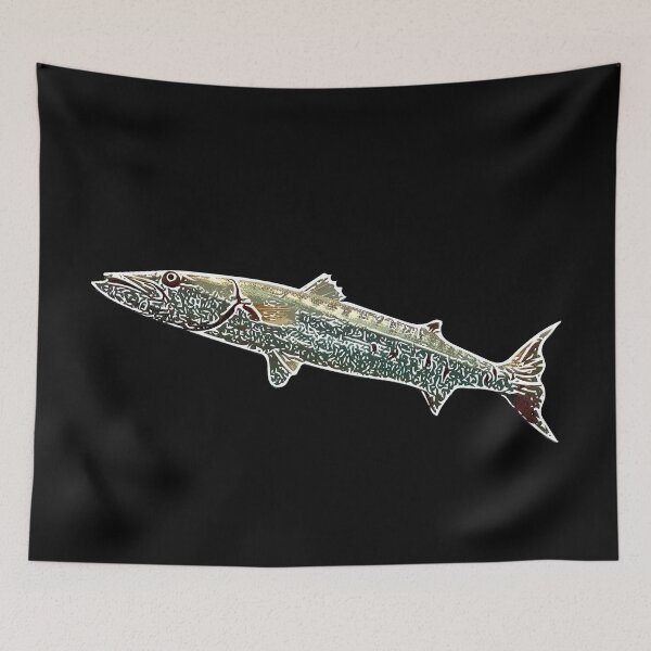 Item preview, Great Barracuda White Alternate Print designed and sold by designsasstultd.