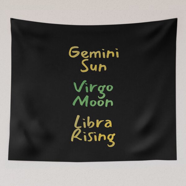 Item preview, Gemini Sun Virgo Moon Libra Rising Text designed and sold by leomooncreates.
