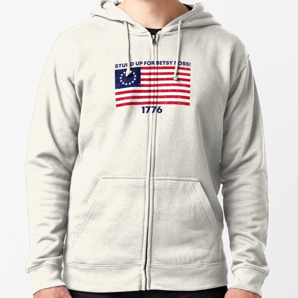 rush limbaugh stund up for betsy Ross Flag 4th of july  Zipped Hoodie