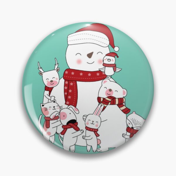 Item preview, Snowman Cute Animals designed and sold by Nanahnania.