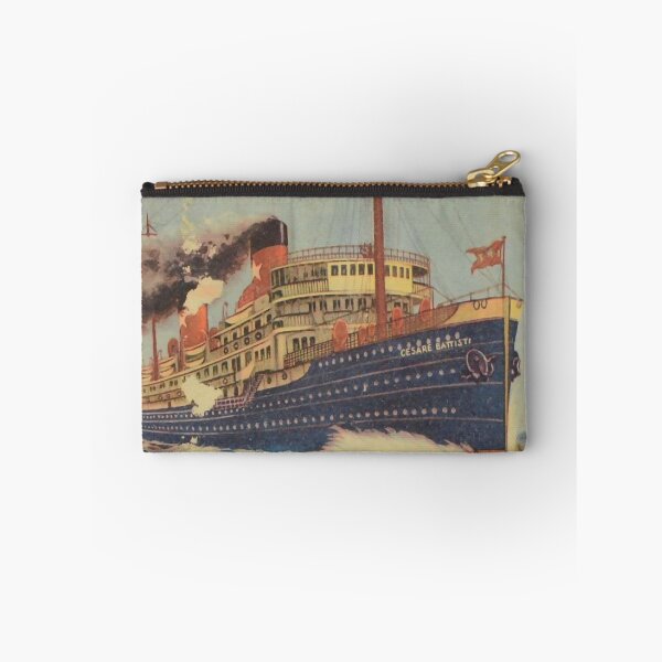 Item preview, retro classic Transatlantica Italiana poster designed and sold by CorasPosters.