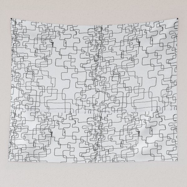 Item preview, Ninety -Degree Right Angle Squiggle Pattern designed and sold by spookyskratchy.