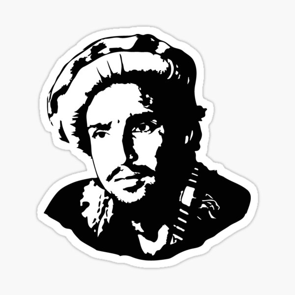 Vista previa del artículo con la obra «Massoud, luchador por la libertad de la Alianza del Norte de Afganistán», diseñado y vendido por luunaticos.