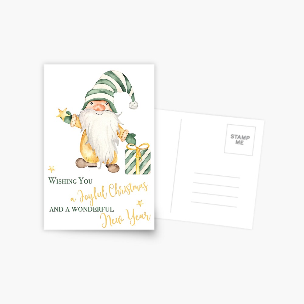 Christmas Wishes from Dwarf Postcard