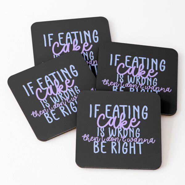 Item preview, Eat The Cake Dark Fan Quote Blue Purple designed and sold by Sunny Collections.