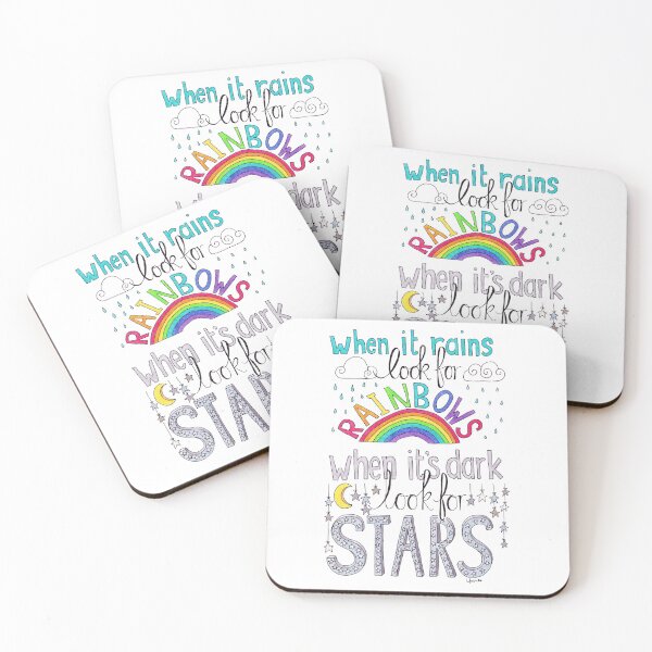 Item preview, When It Rains Look For Rainbows designed and sold by LouiseFranksArt.