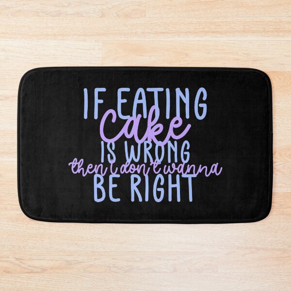 Item preview, Eat The Cake Dark Fan Quote Blue Purple designed and sold by Sunny Collections.