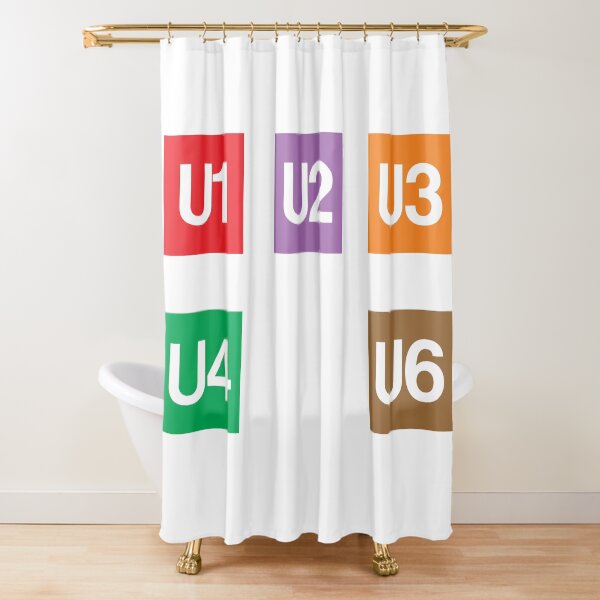 Vienna U-Bahn Symbols Shower Curtain