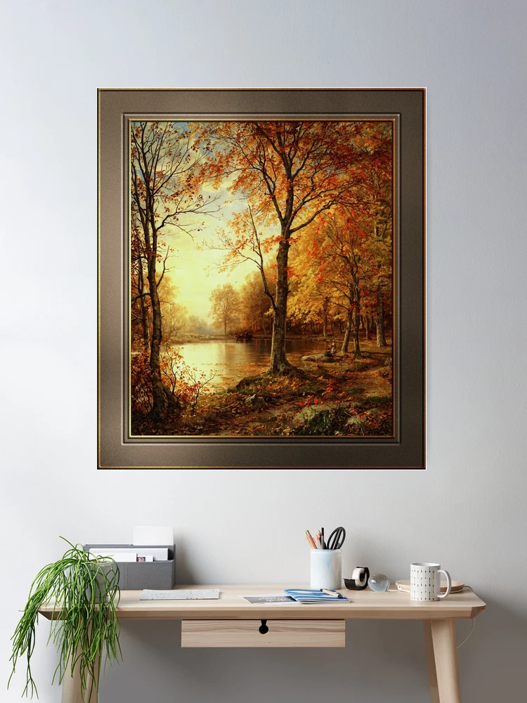 Indian Summer by William Trost Richards Classical Art Old Masters Reproduction Room Decor Poster Art Print