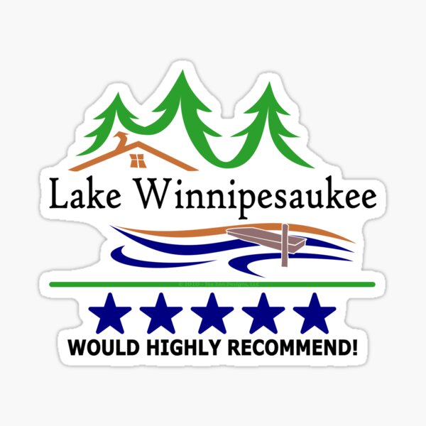 Lake Winnipesaukee - 5 Star Review Sticker