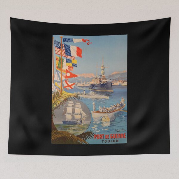 Item preview, retro classic Toulon poster designed and sold by CorasPosters.