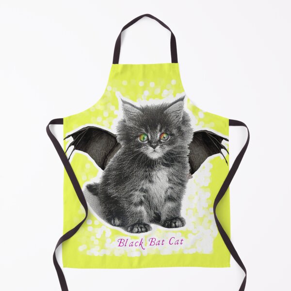 Item preview, Black Bat Cat - Rainbow Eyes (By ACCI) White Snow designed and sold by VanyssaGraphics.