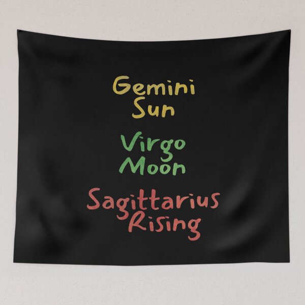 Item preview, Gemini Sun Virgo Moon Sagittarius Rising Text designed and sold by leomooncreates.