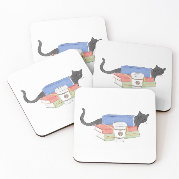 Item preview, Cats, Books and Coffee designed and sold by Charlotte-James.