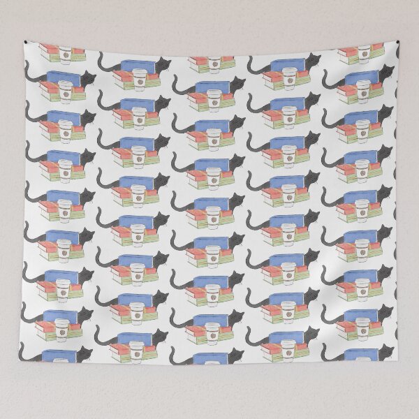 Item preview, Cats, Books and Coffee designed and sold by Charlotte-James.