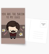 You are the bacon to my eggs Postcards