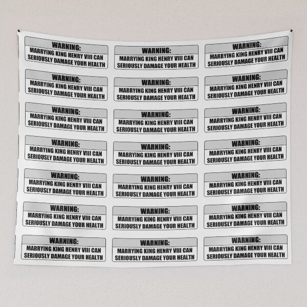Item preview, Henry VIII Health Warning designed and sold by multikat.
