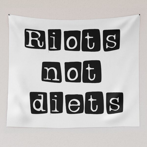 Item preview, Riots not diets  designed and sold by mikoala50.