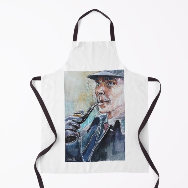 Item preview, watercolor drawing of a man with a pipe designed and sold by dezartmotion.