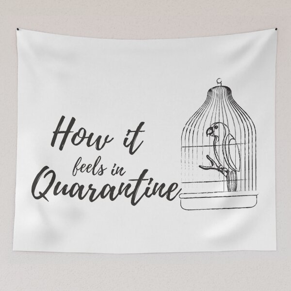 Item preview, How It Feels In Quarantine - Bird In Cage designed and sold by PandaSoul.