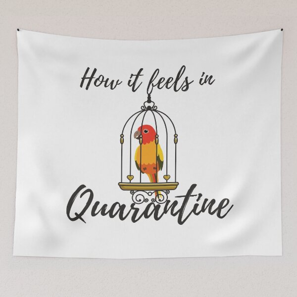 Item preview, How It Feels In Quarantine - Bird In Cage designed and sold by PandaSoul.