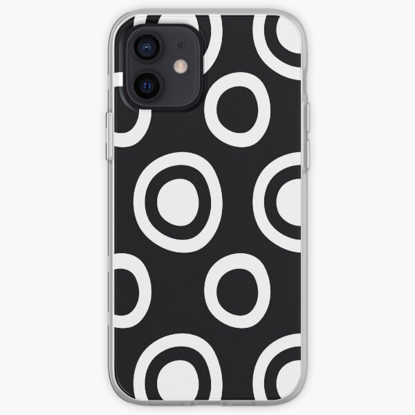 Black and White Circles Remix iPhone Soft Case