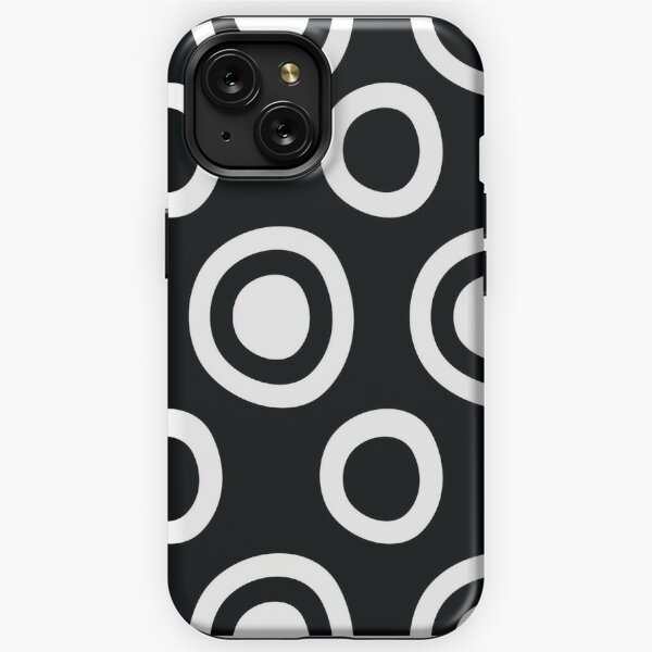 Black and White Circles Remix iPhone Tough Case