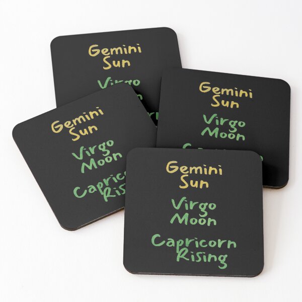 Item preview, Gemini Sun Virgo Moon Capricorn Rising Text designed and sold by leomooncreates.