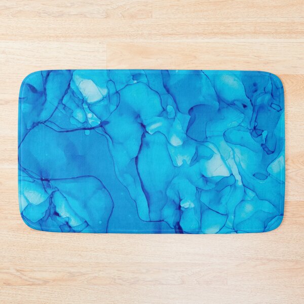 Item preview, Turquoise Abstract #6: Original Alcohol ink Painting by Herzart designed and sold by herzart.