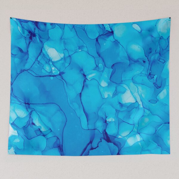 Item preview, Turquoise Abstract #6: Original Alcohol ink Painting by Herzart designed and sold by herzart.
